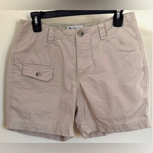 Columbia Khaki Cotton Utility Shorts Size 4